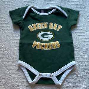 Wisconsin NFL Green Bay Packers Jersey Logo Football Fan Baby 1pc. 0-3M